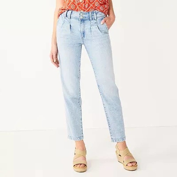 Sonoma Jeans Nwt Womens Sonoma Goods For Life High Rise Pleat Front